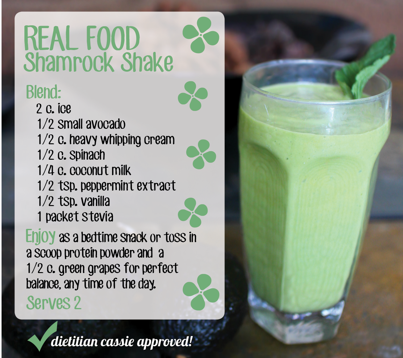 Real Food Shamrock Shake Redefined Weight Loss